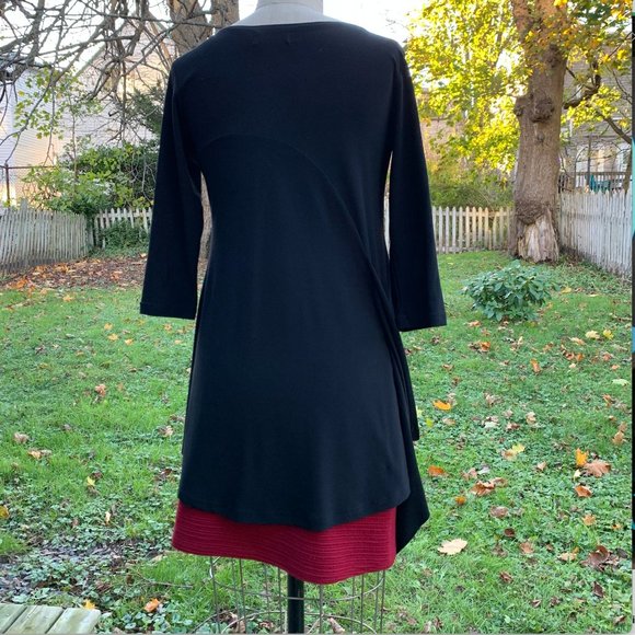 Simpli Black Asymmetrical Dress - Picture 8 of 12
